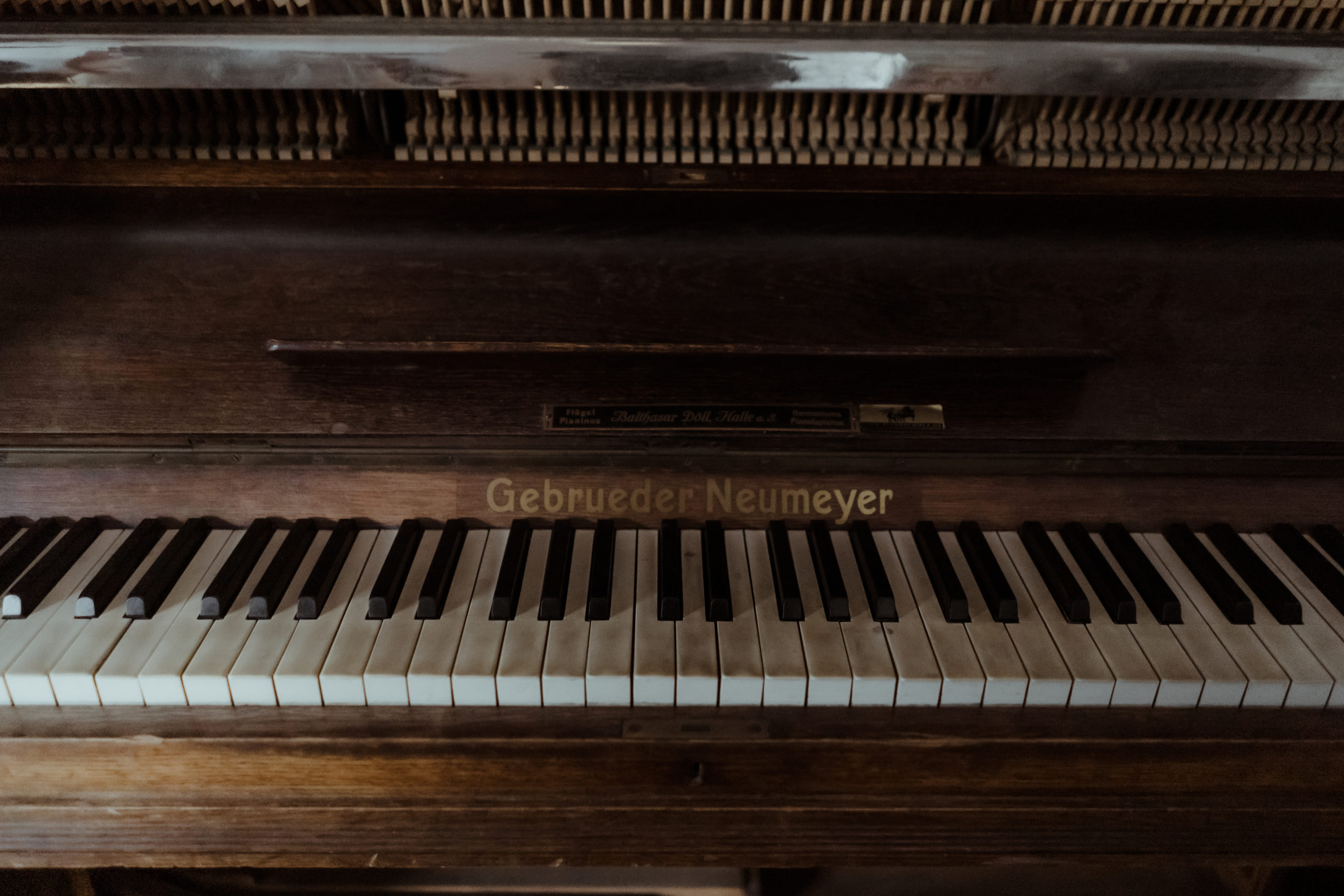 Klavier beim After Wedding Shoot